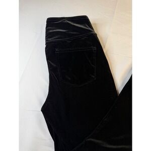 Sofia Jeans by Sofia Vergara Black Velvet Flare Pants High Waist Small 4-6